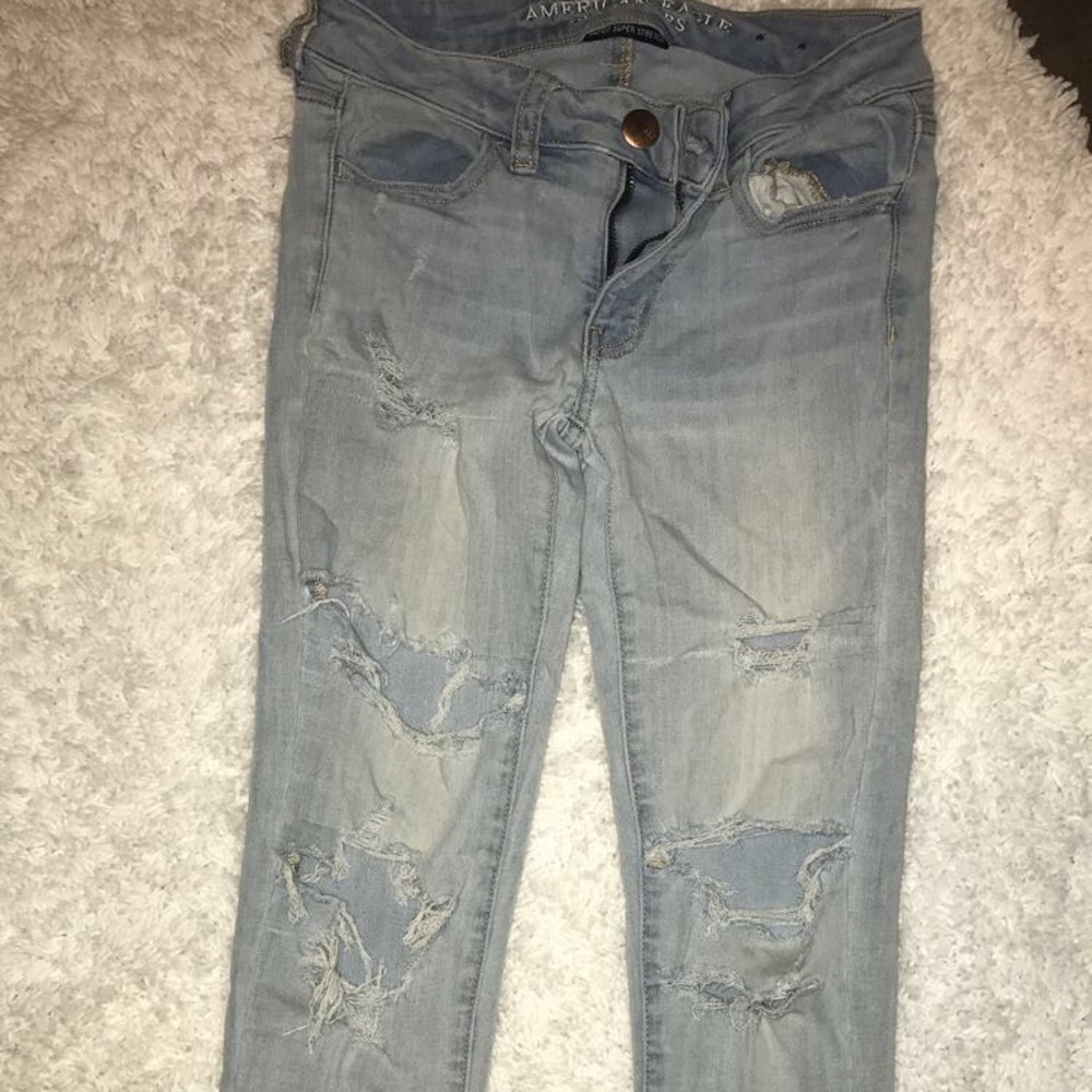 Ripped American eagle jeans